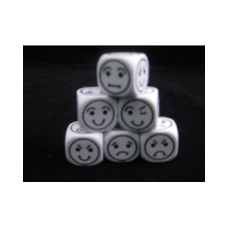 Smiley 18mm D6 White