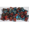 Gemini Polyhedral 7-Dice Set Red-Teal/Gold