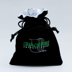 Velvet Dice Bag with White Satin Lining