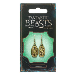 Animales fantásticos Pendientes Newt Scamander Logo (latoneado)