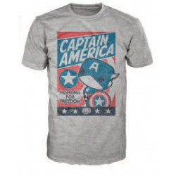 Capitán America POP! Tees - Fighting for Freedom - XL