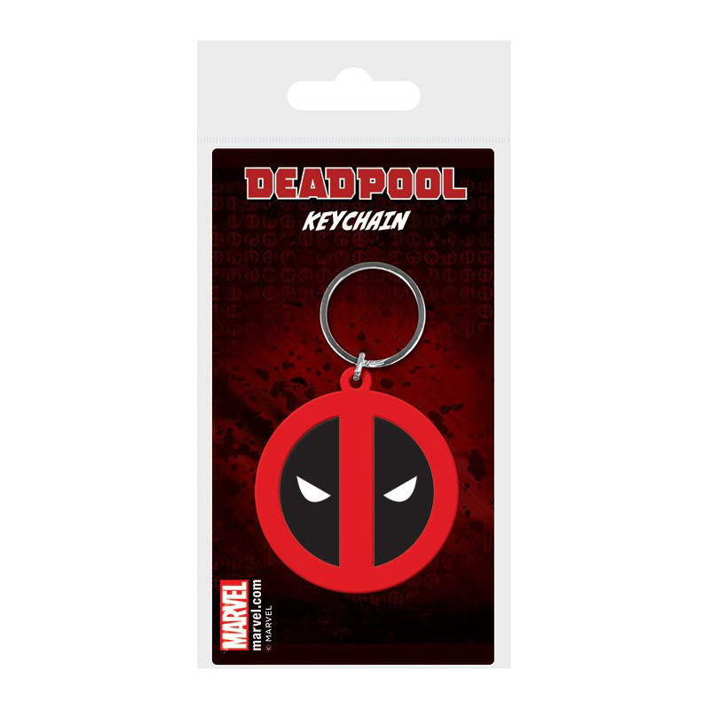 Marvel Comics Llavero caucho Deadpool Symbol 6 cm