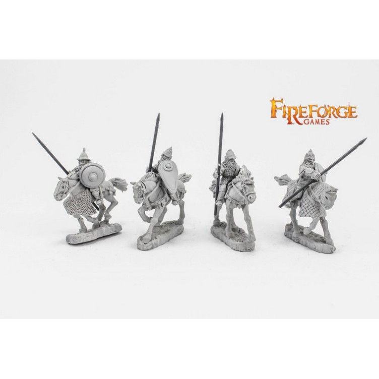 Senior Druzhina Lancers (4 mounted resin figures)