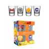 Dragonball Z Pack de 4 Vasos de Chupitos Mix