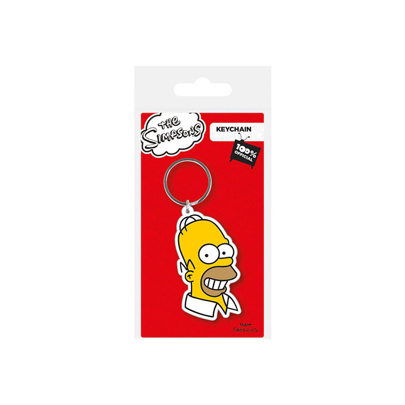 Simpsons Llavero caucho Homer Simpson 6 cm