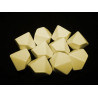 Opaque Polyhedral Ivory Blank 10-sided dice (1)