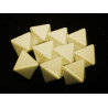 Opaque Polyhedral Ivory Blank 8-sided dice (1)