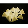 Opaque Polyhedral Ivory Blank 4-sided dice (1)