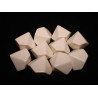 Opaque Polyhedral White Blank 10-sided dice (1)