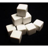 Opaque Polyhedral White Blank 6-sided dice (1)