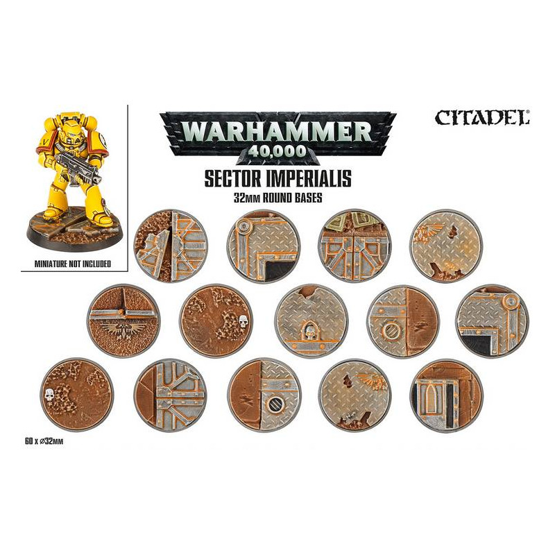 Sector Imperialis: peanas redondas de 32mm