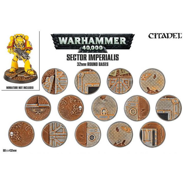 Sector Imperialis: peanas redondas de 32mm