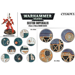 Sector Imperialis: peanas redondas de 25 y 40mm