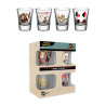 DC Comics Bombshells Pack de 4 Vasos de Chupitos Harley Quinn