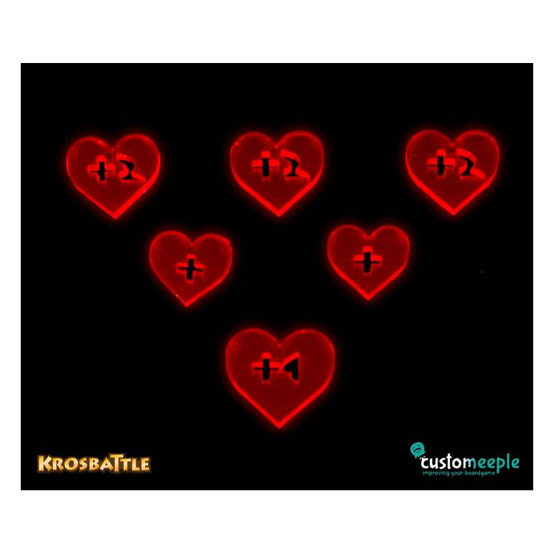 Krosbattle Corazones (6 Uds)