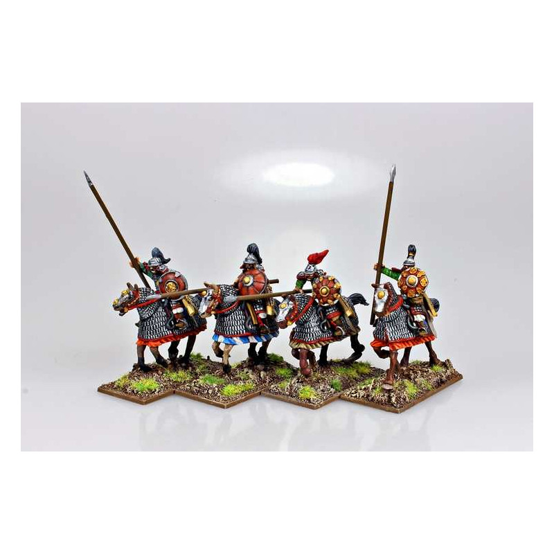 Mongol Heavy Cavalry Lancers (4 mounted resin figures)