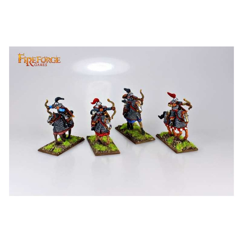 Mongol Heavy Cavalry Archers (6 mounted resin figures)