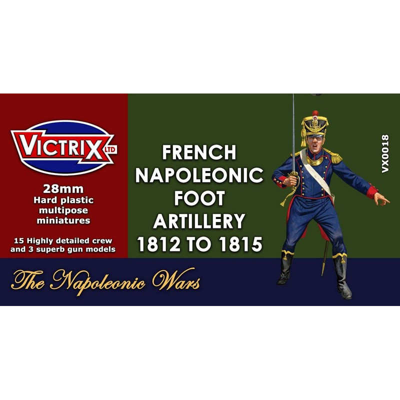 28mm French Napoleonic Artillery 1812 to 1815