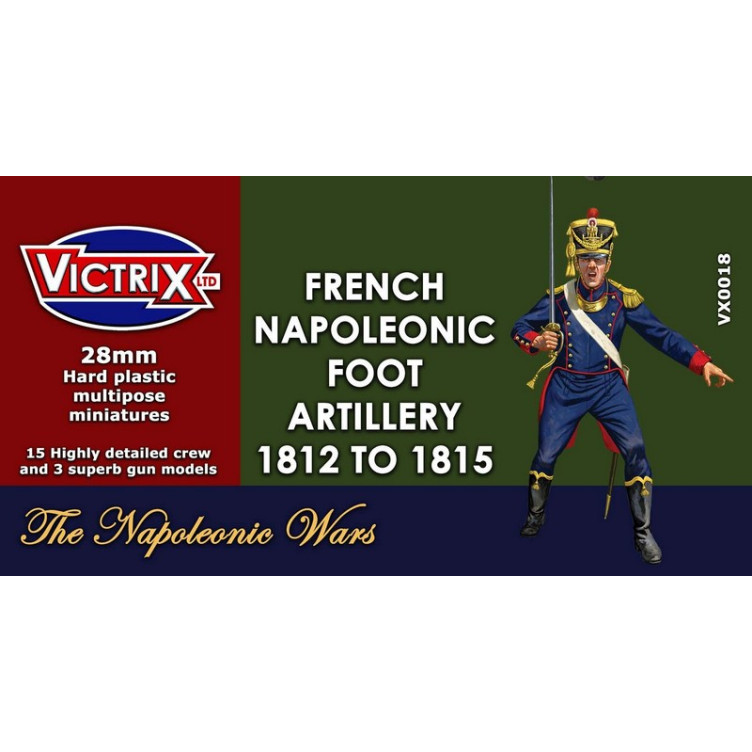 28mm French Napoleonic Artillery 1812 to 1815