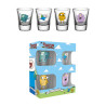 Hora de aventuras Pack de 4 Vasos de Chupitos