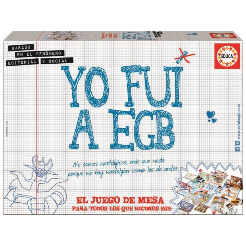 Yo fui a EGB: el juego de mesa