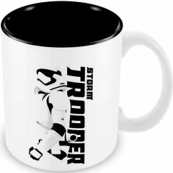 Stormtrooper Perfil Taza Blanca-negra Ceramica Star Wars EP7