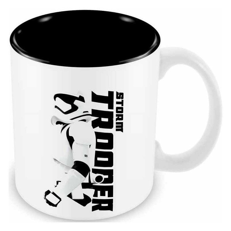 Stormtrooper Perfil Taza Blanca-negra Ceramica Star Wars EP7