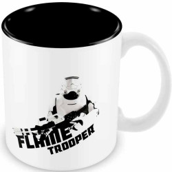 Flametrooper Taza Blanca-negra Ceramica Star Wars EP7