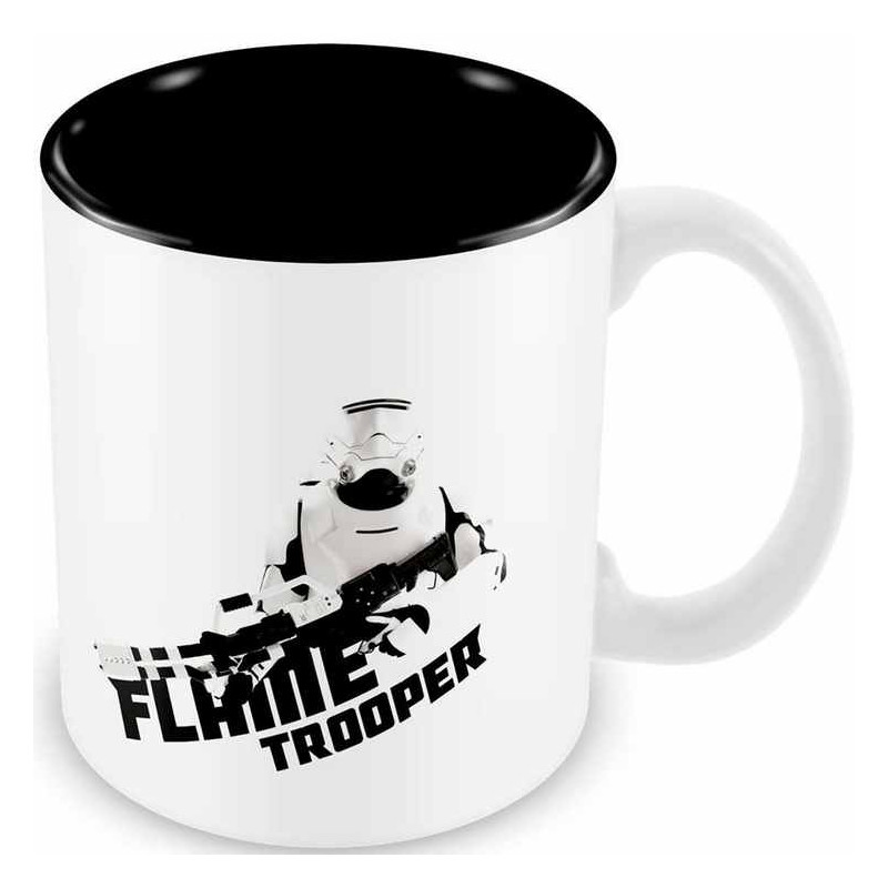 Flametrooper Taza Blanca-negra Ceramica Star Wars EP7