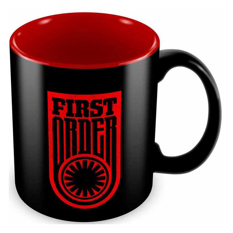 First Order Simbolo y Logo Taza Negra-roja Ceramica Star Wars EP