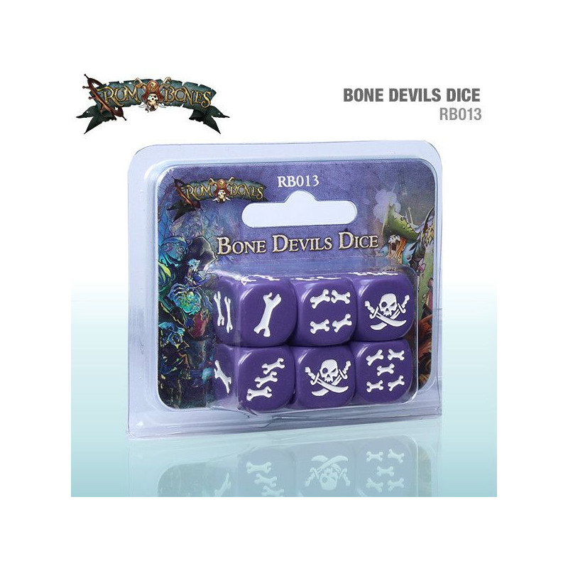 Rum & Bones: Set de dados Demonios de Hueso