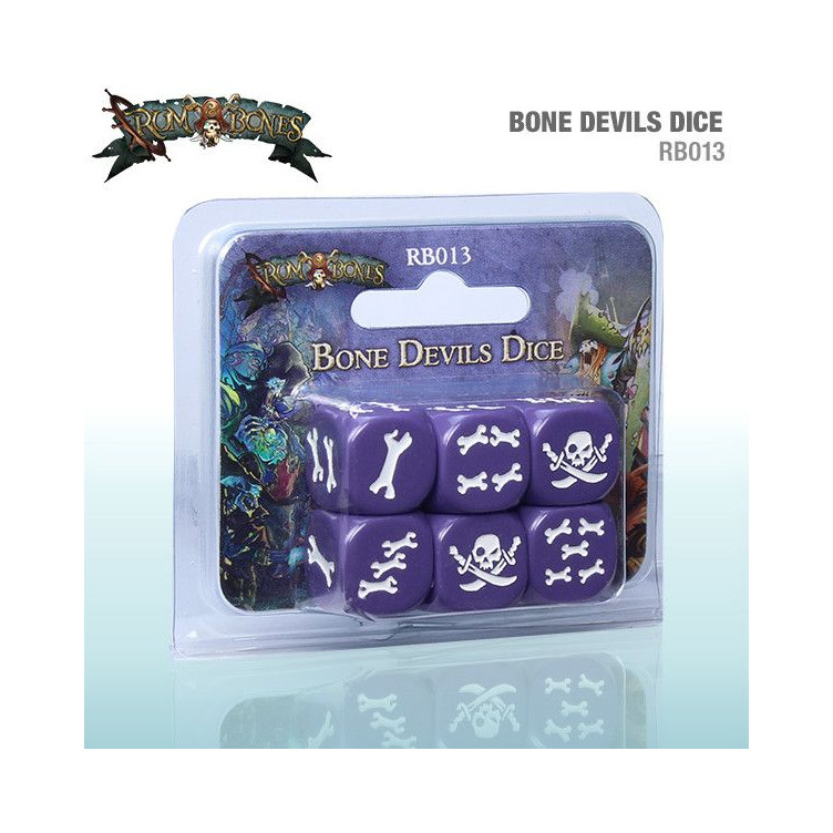 Rum & Bones: Set de dados Demonios de Hueso