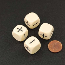 Fudge Dice Ivory