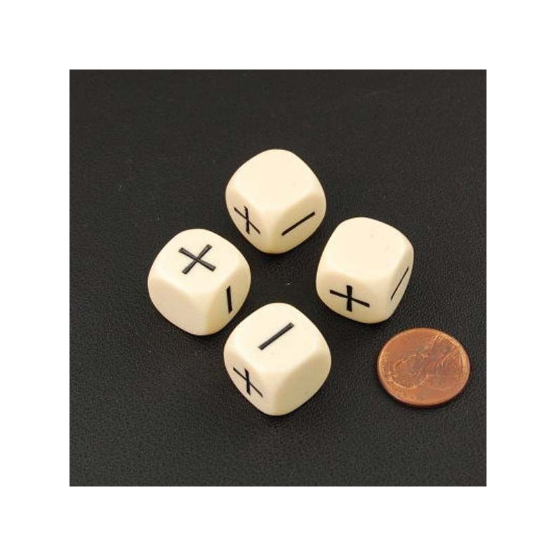 Fudge Dice Ivory