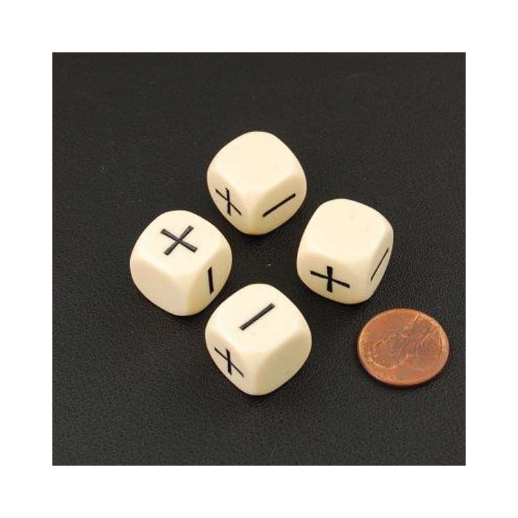 Fudge Dice Ivory