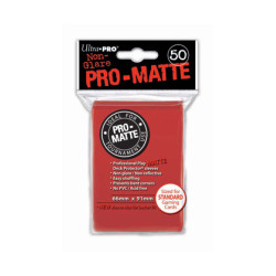 Deck Protector Mate (50) - Red (Rojo)