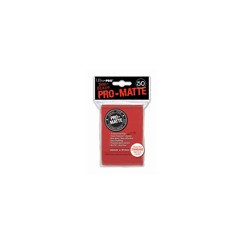 Deck Protector Mate (50) - Red (Rojo)