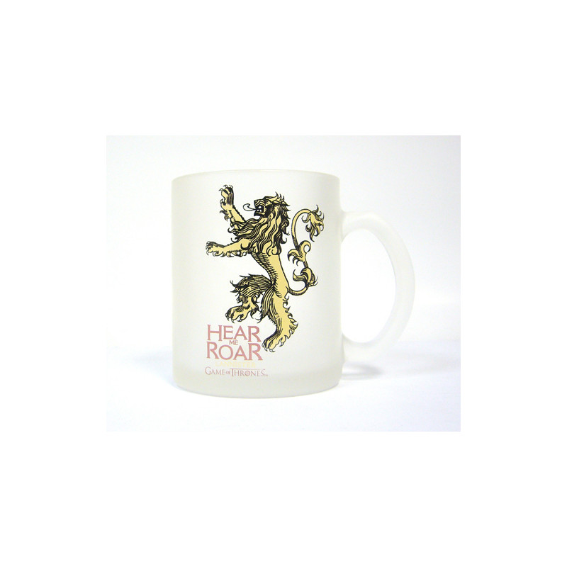 Lannister taza vidrio translucida Game of Thrones