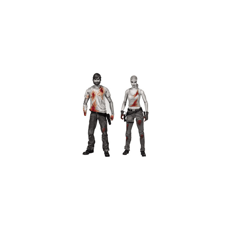 The Walking Dead Comic Version Pack de 2 Figuras Rick & Andrea P