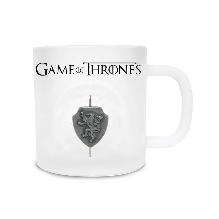 Lannister Logo Taza Cristal Emblema Giratorio 3D Game of Thrones