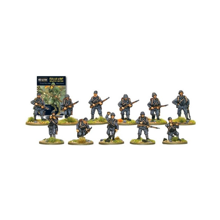 Italian Infantry (10 Man Squad, Head Variants)