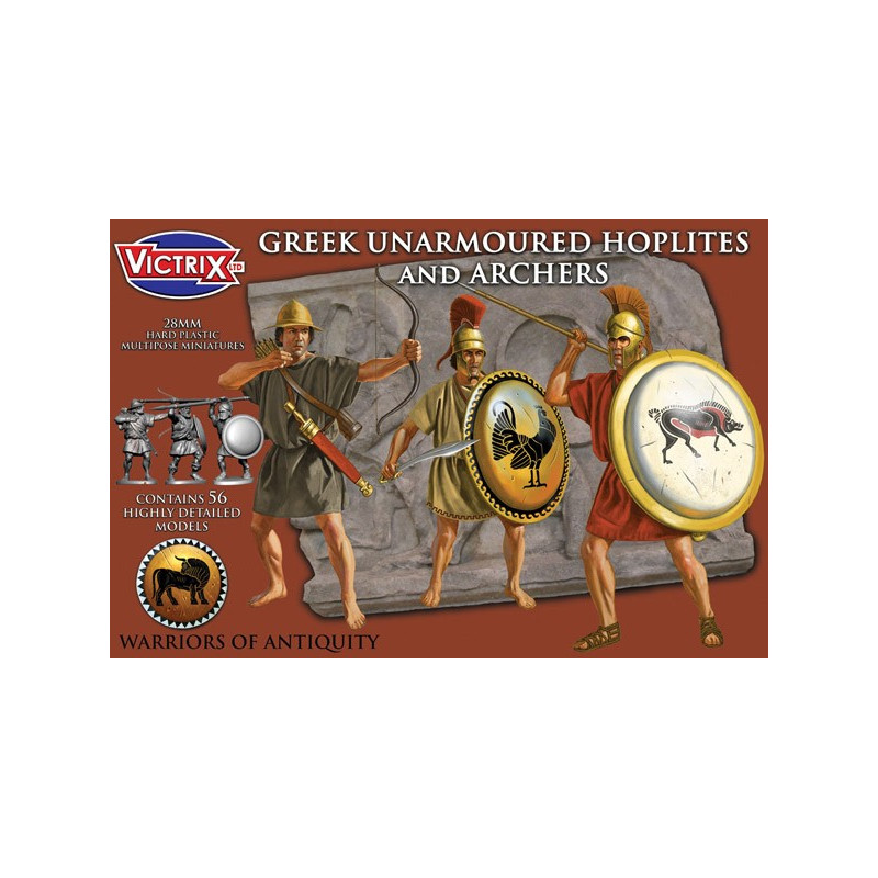 Greek unarmoured Hoplites and archers