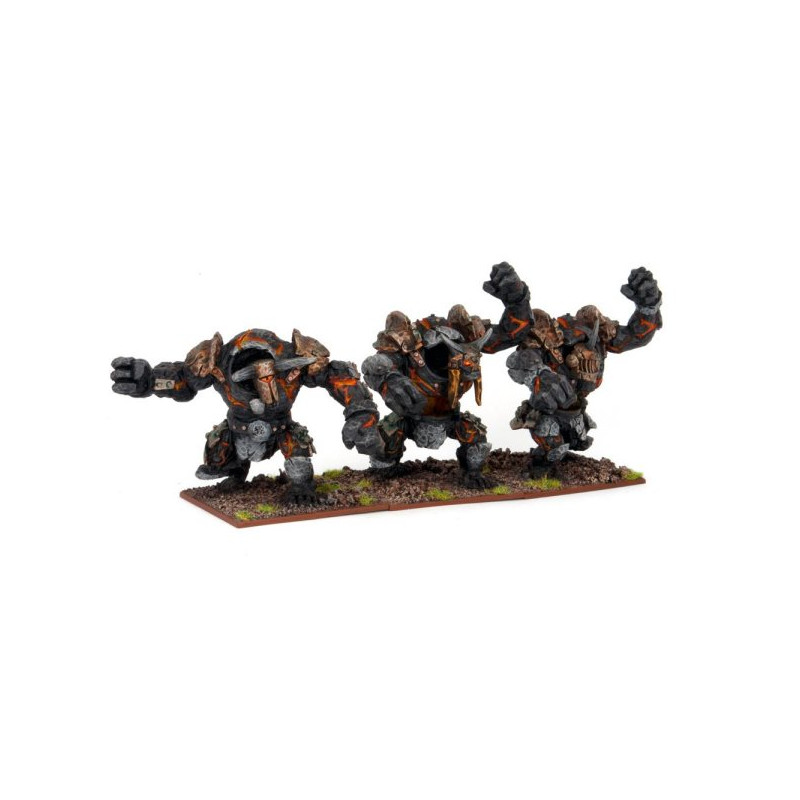 Abyssal Dwarf Lesser Obsidian Golems (3)