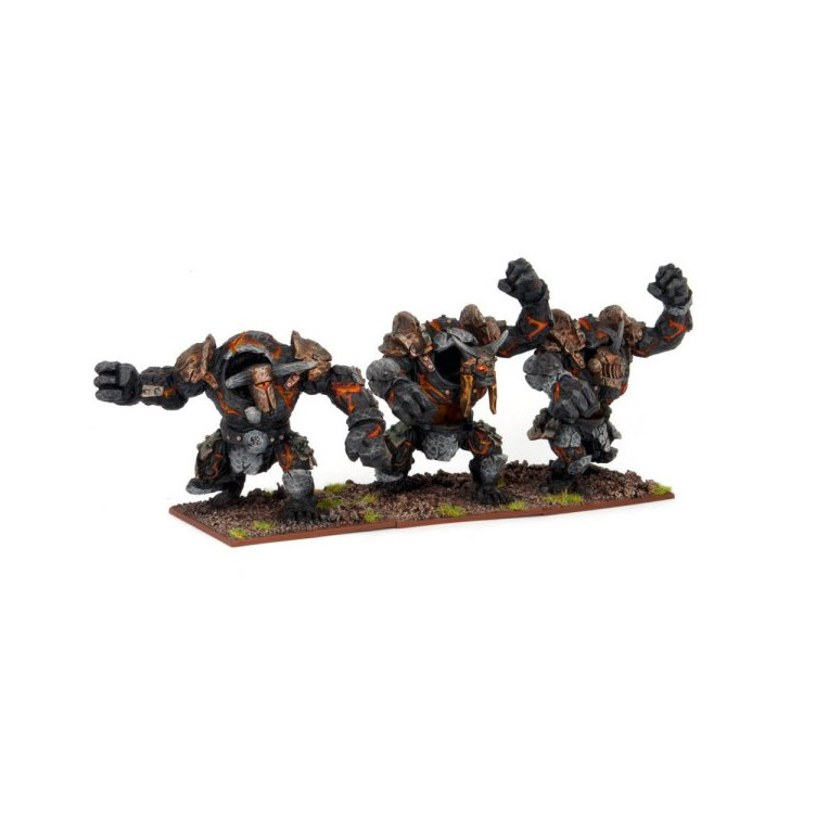 Abyssal Dwarf Lesser Obsidian Golems (3)