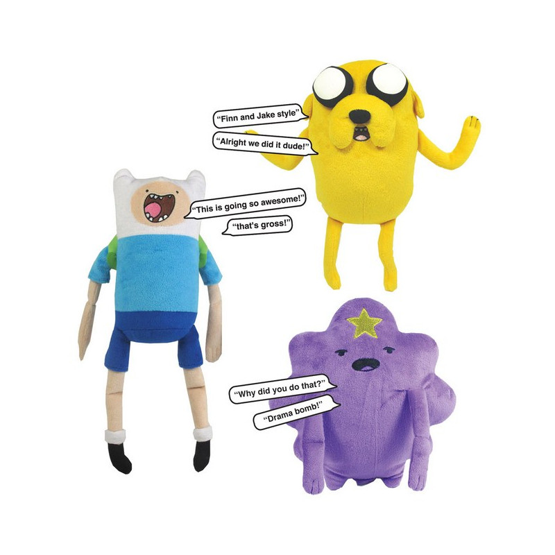 Hora de Aventuras Wave 1 Peluche con sonido 30 cm Finn