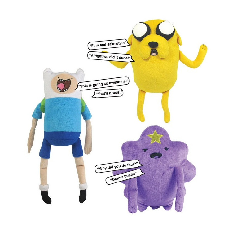 Hora de Aventuras Wave 1 Peluche con sonido 30 cm Finn