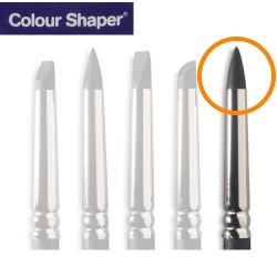 Pincel modelaje de goma Taper Point. Dureza MEDIO (Gris)