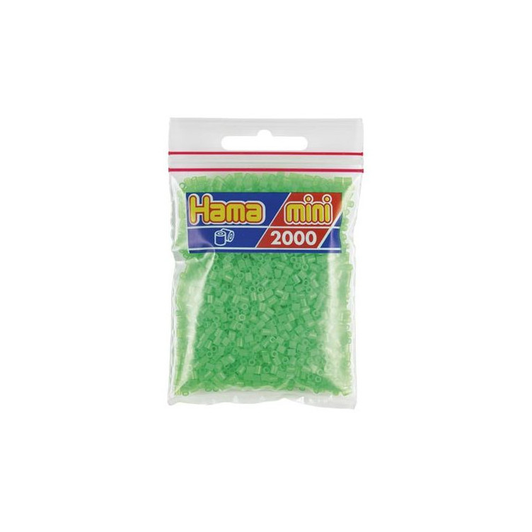 Hama Mini verde fluorescente 2000 piezas