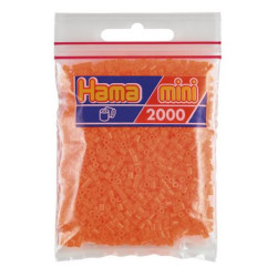 Hama Mini naranja fluorescente 2000 piezas