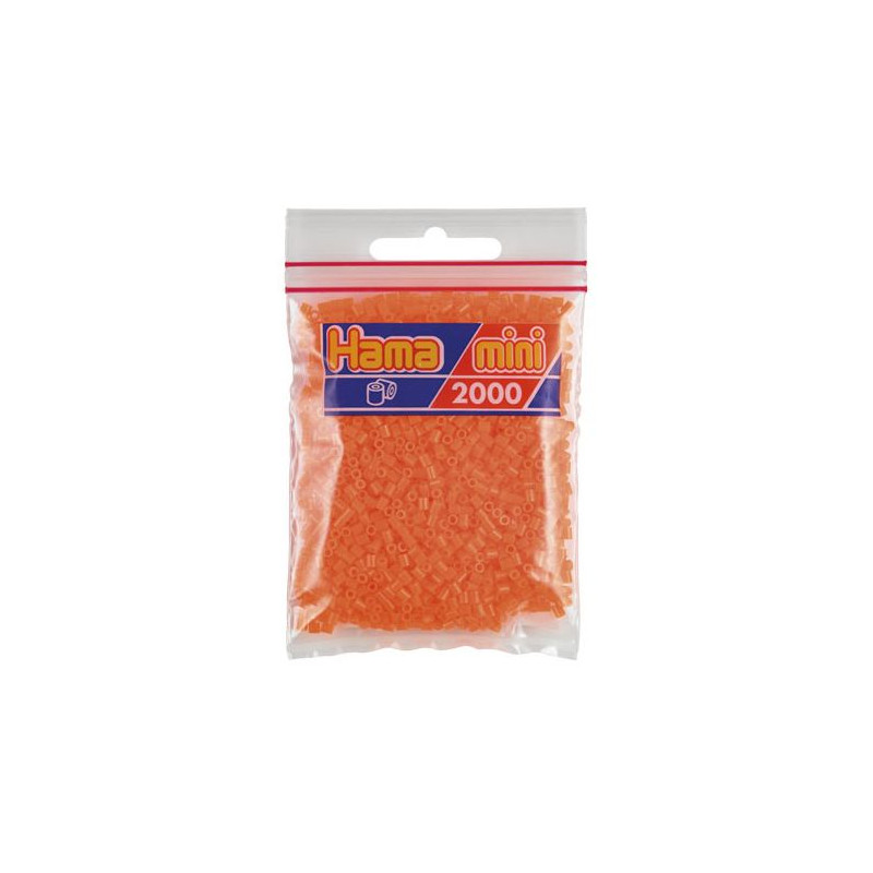 Hama Mini naranja fluorescente 2000 piezas